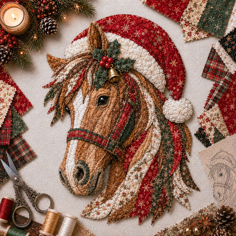 CozyStitch – Christmas Patchwork DIY Decor Kit