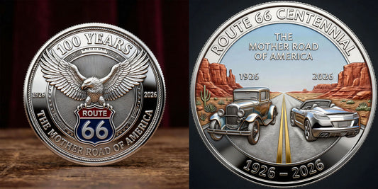 🏆Flash Sale 60% OFF -🛣️ Route 66 – 100 Years of Freedom Commemorative Coin