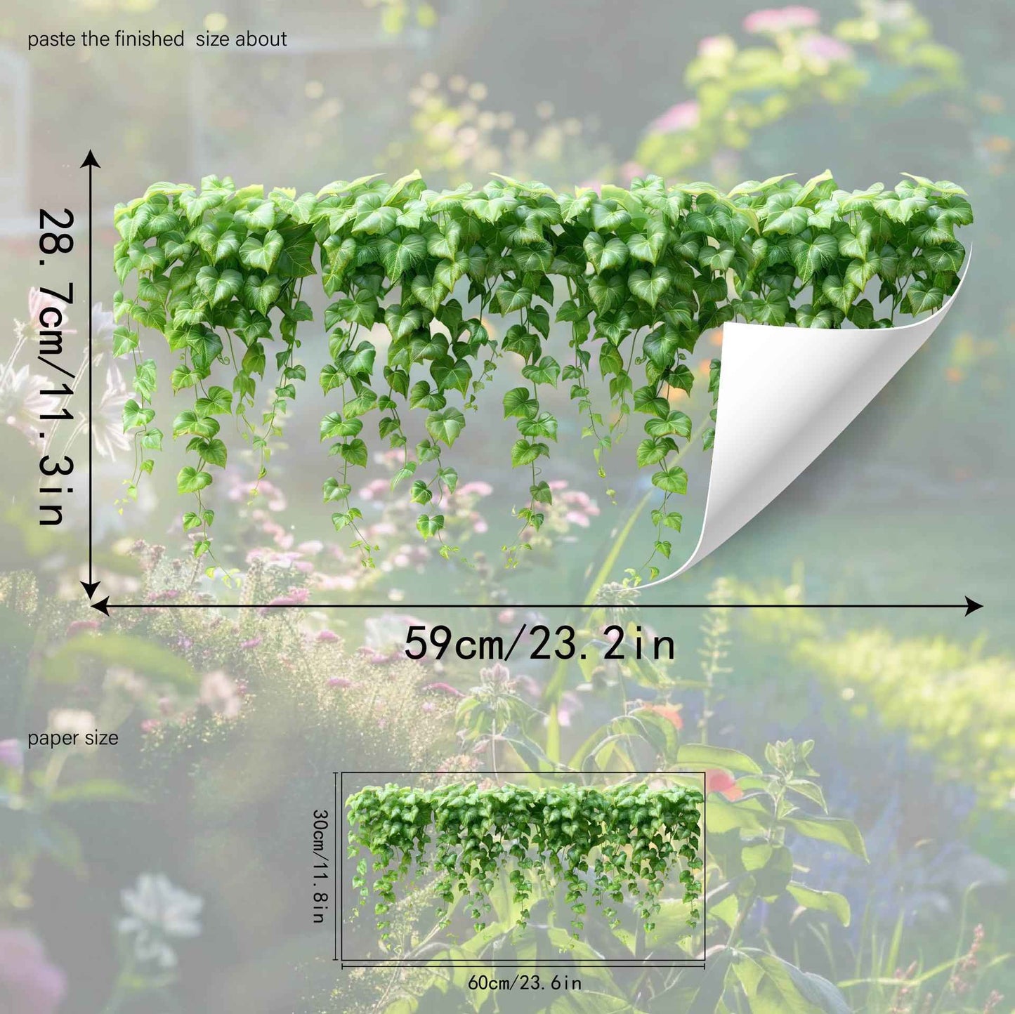 💐Colorful Floral Bouquet Window Sticker🖼️(Cut to size freely)