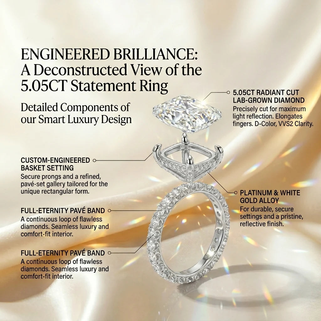 Lumière – Radiant Cut Luxury Statement Ring
