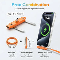 SnapCharge – Foldable Stand USB-C Charging Cable
