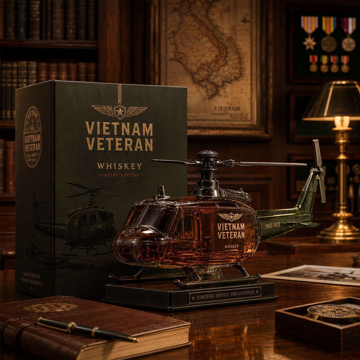 ValorReserve – Vietnam Veteran Tribute Whiskey Bottle