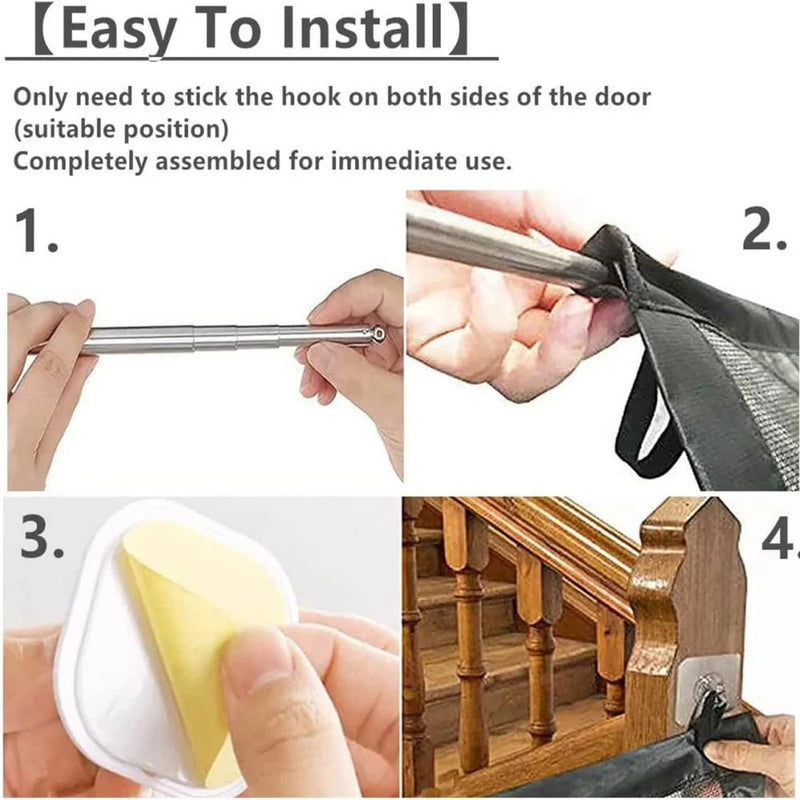 PawBarrier – Lightweight Woven Pet Safety Gate