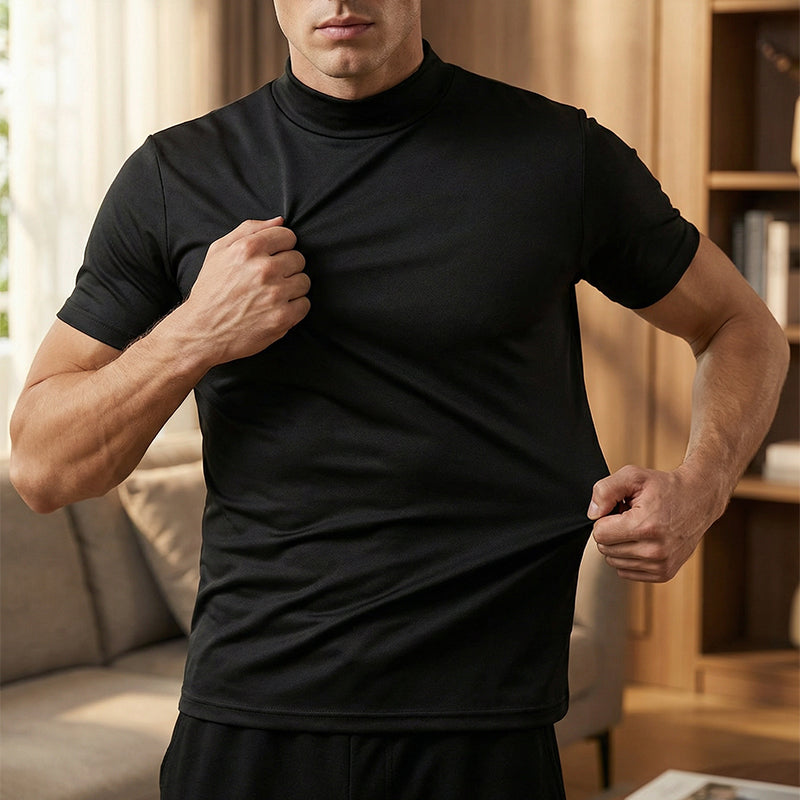 FlexMode – Modern Stretch High Neck Tee