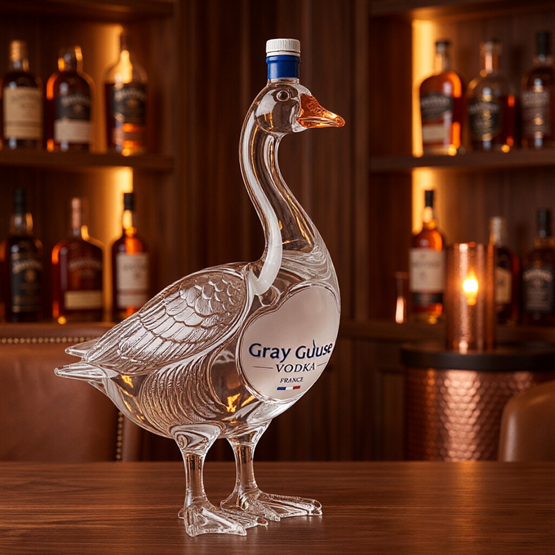 GooseCharm – Premium 3D Glass Display Figurine