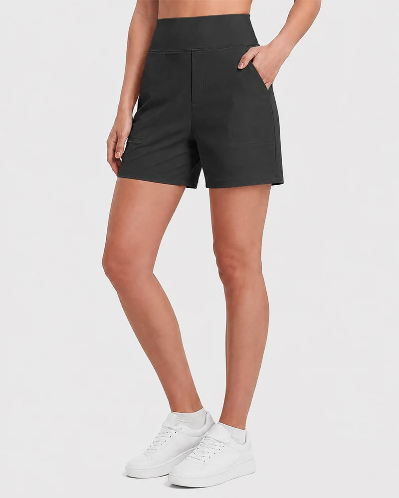FlexEllea – High-Waisted Athletic Bermuda Shorts