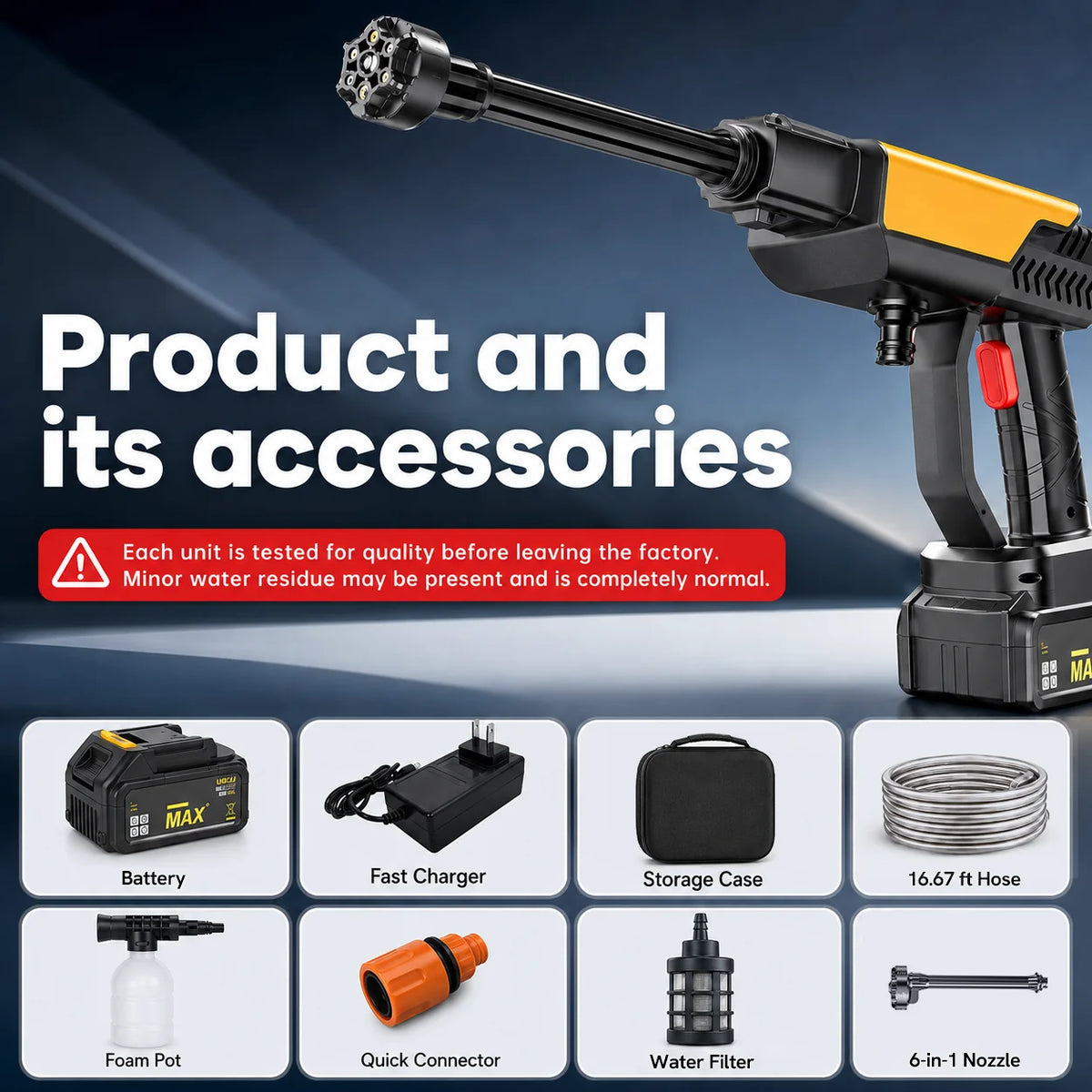 PowerVanta – Cordless 1000 PSI Pressure Washer