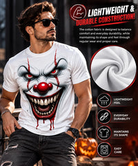 GrimVale – Men’s Horror Clown Graphic T-Shirt