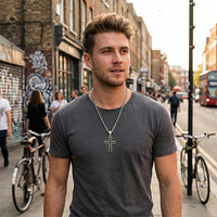 CrestOria – Lord’s Prayer Layered Cross Necklace