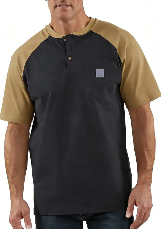 StyleFusion – Premium Color Block Casual Shirt