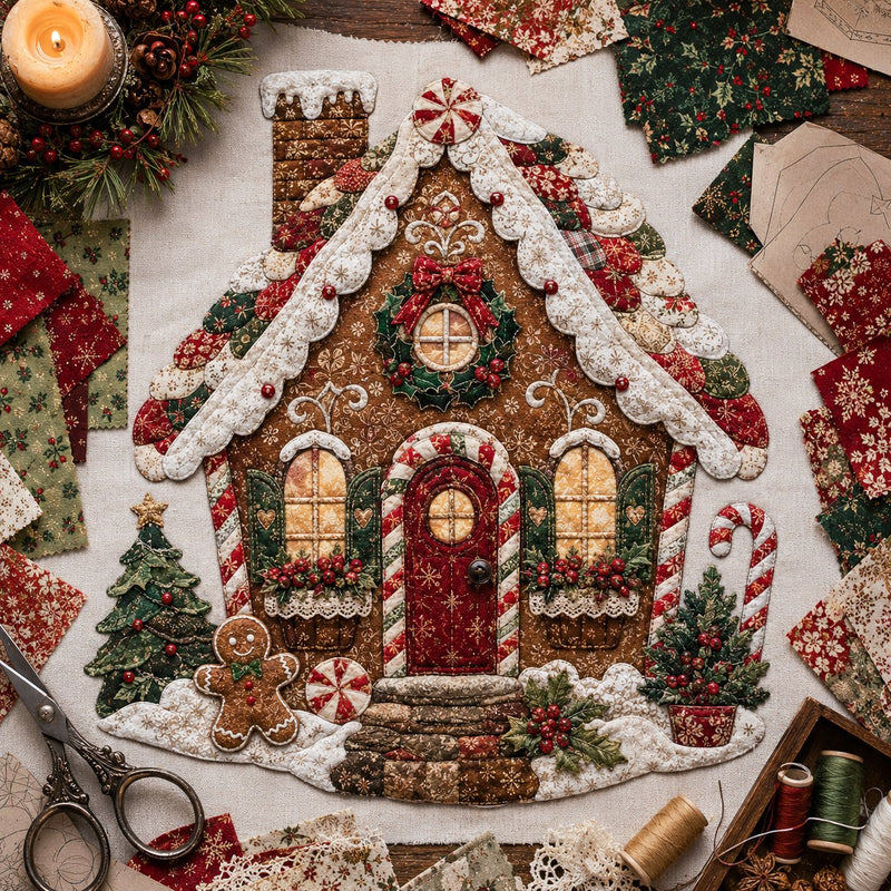 CozyStitch – Christmas Patchwork DIY Decor Kit