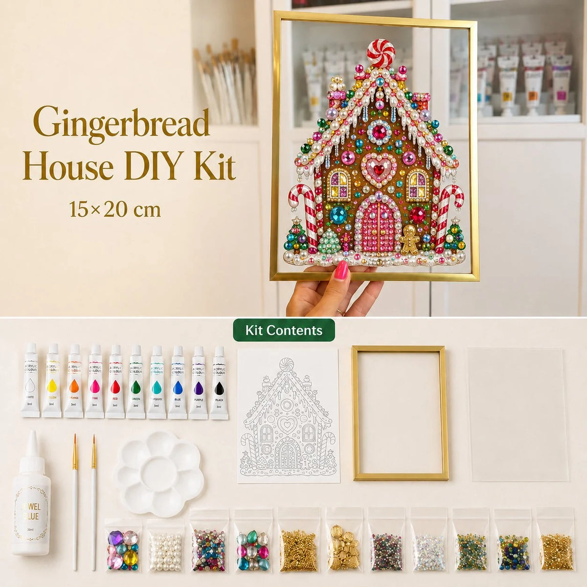 SparkleTree – Christmas Gem & Pearl Art Kit