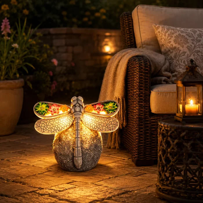 GlowWing – Solar Dragonfly Garden Light