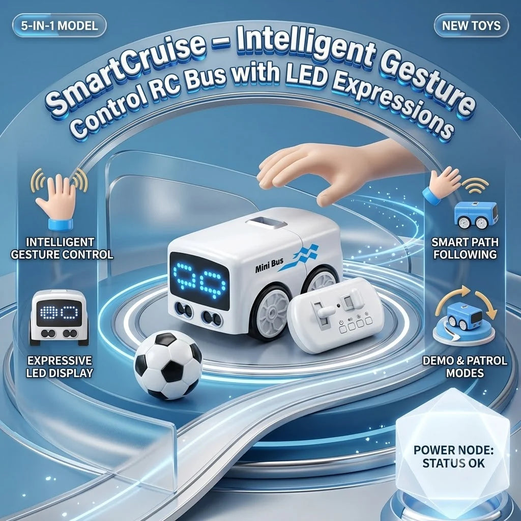 SmartCruise – Intelligent Gesture Control RC Bus with LED Expressions