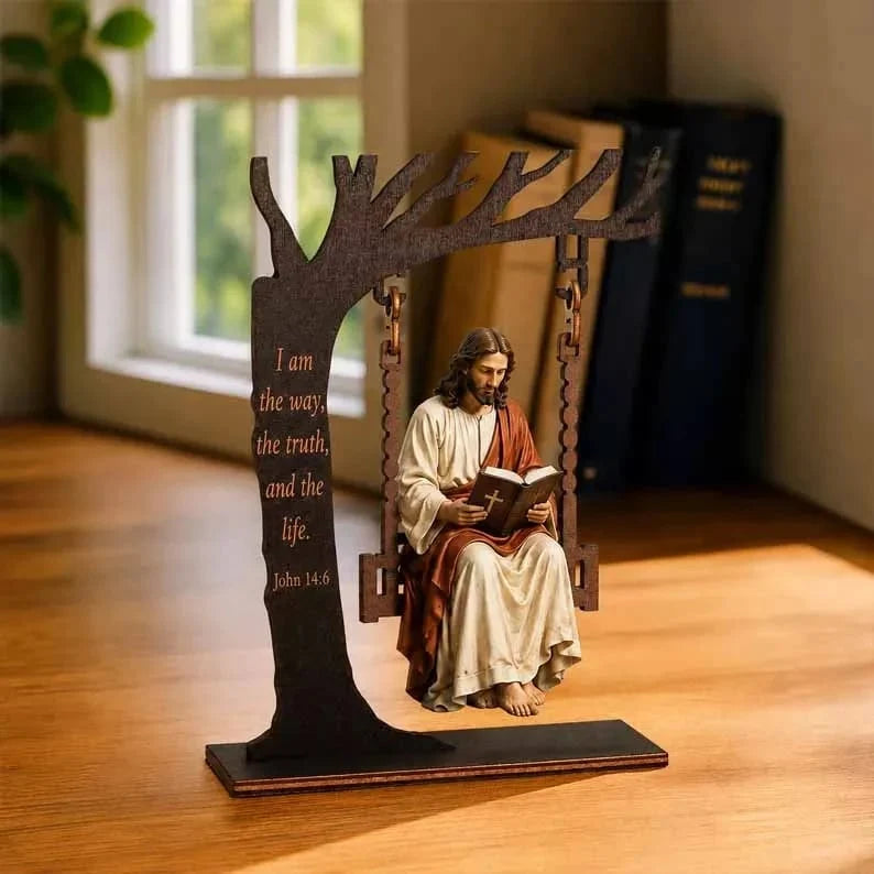 FaithGrace – Christian Jesus Swing Table Ornament
