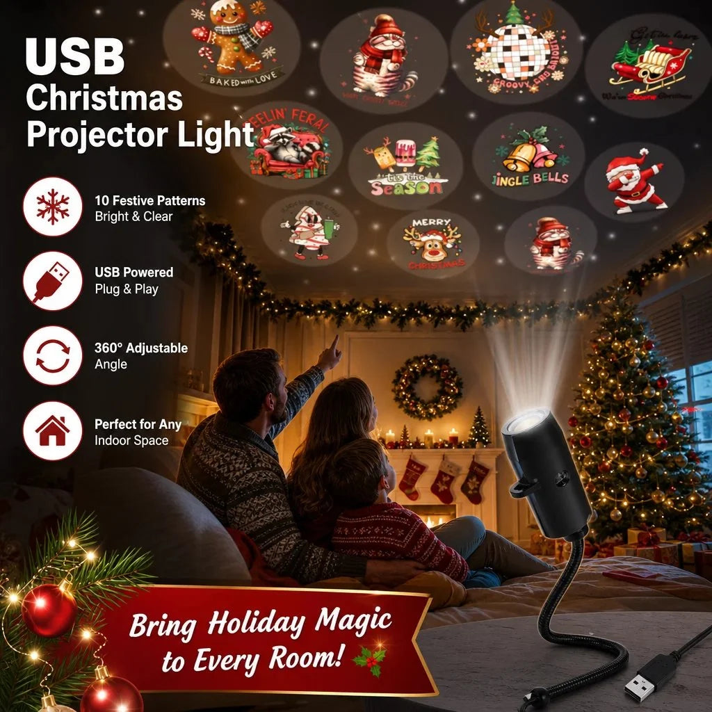 GlowMerry – Plug & Play HD Christmas Projector