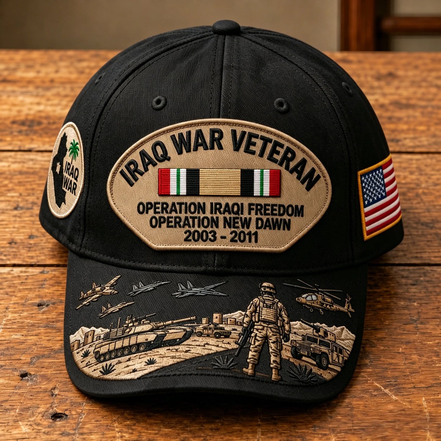 LegacyGuard – Embroidered Iraq Military Tribute Cap