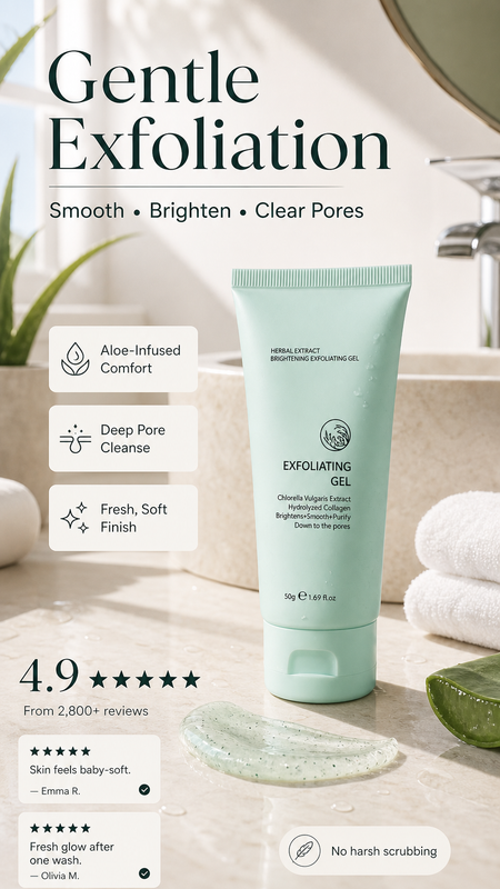 PureRadiance – Herbal Brightening Exfoliating Gel