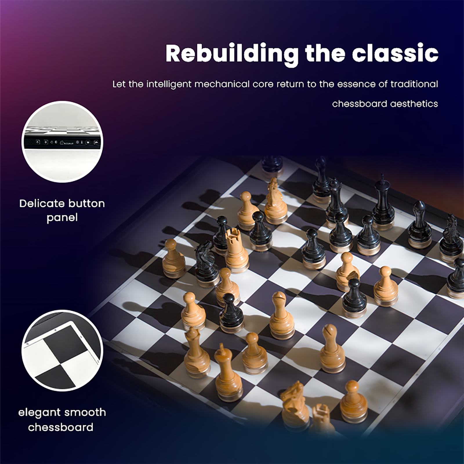 LumeChess – Smart Automated Wooden Chessboard