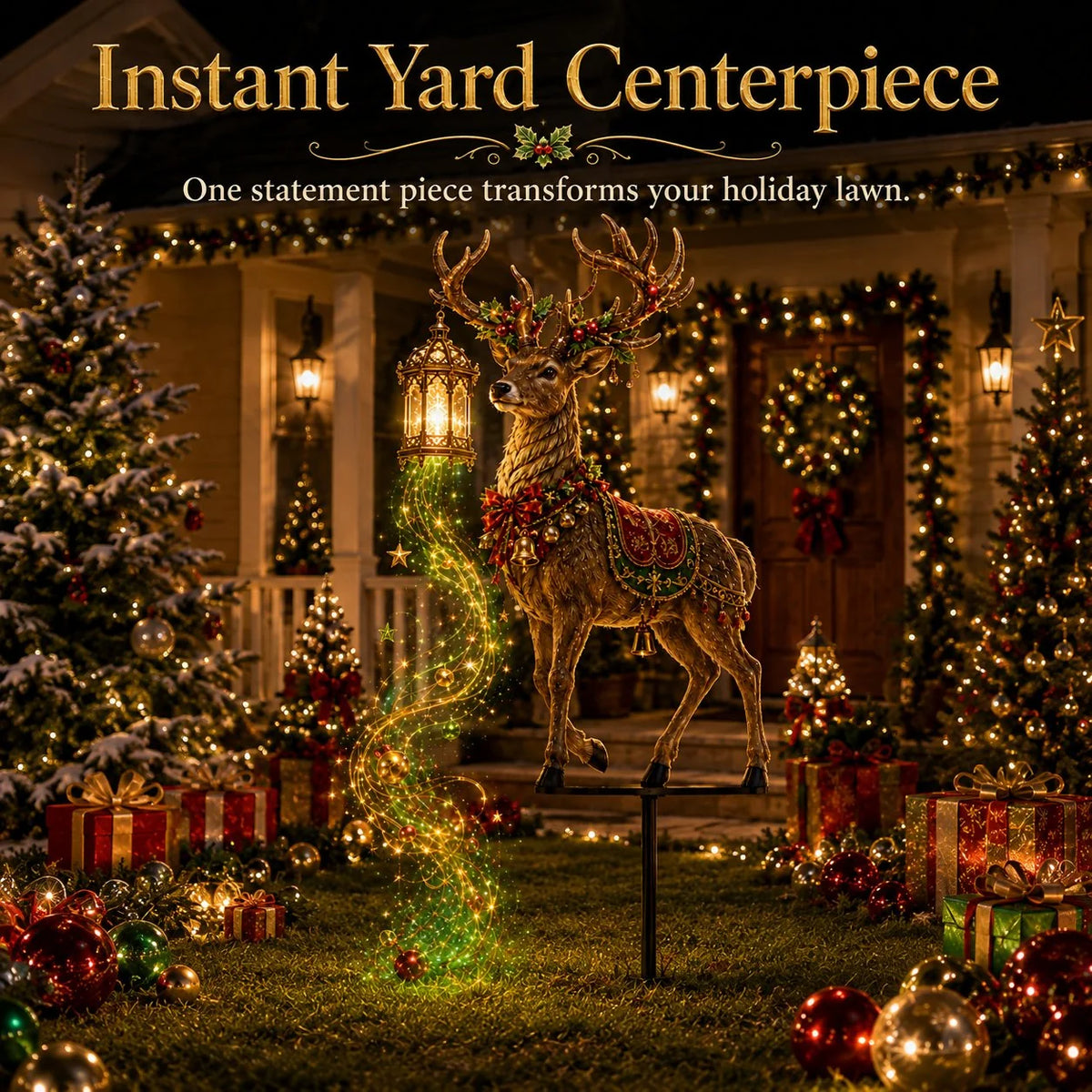 MerryStag – Light-Up Christmas Reindeer Decoration