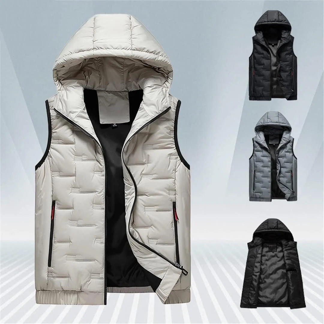 ArcticVail – Men’s Slim-Fit Hooded Zip Waistcoat