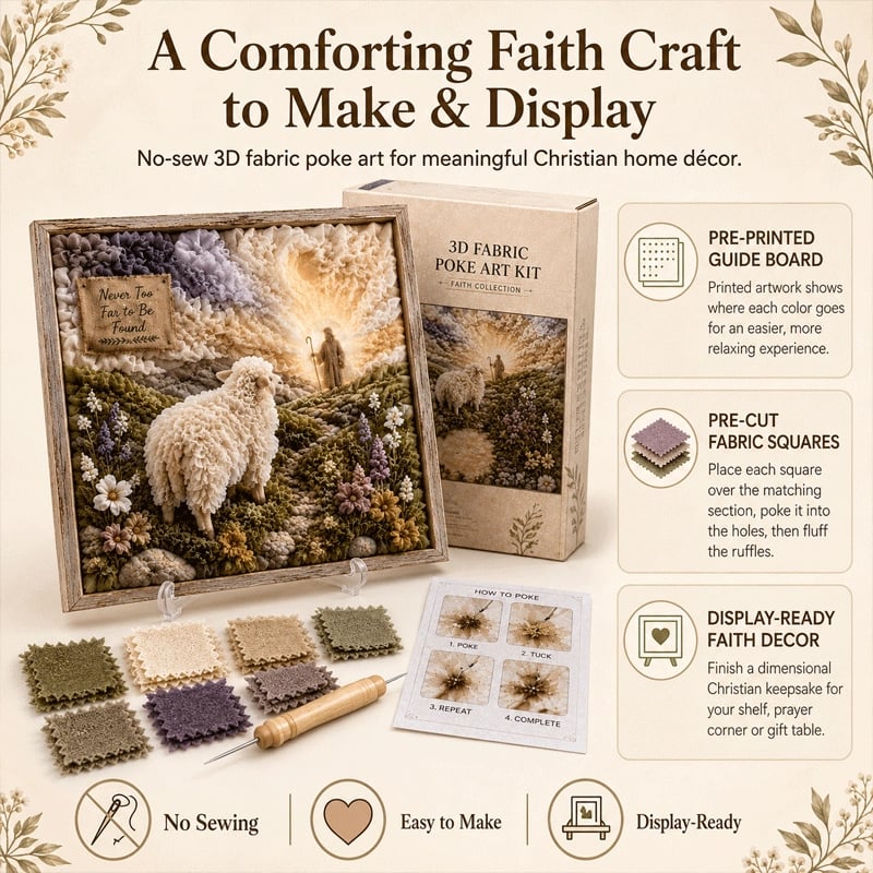 FaithCraft – 3D Christian Fabric Poke Art Kit