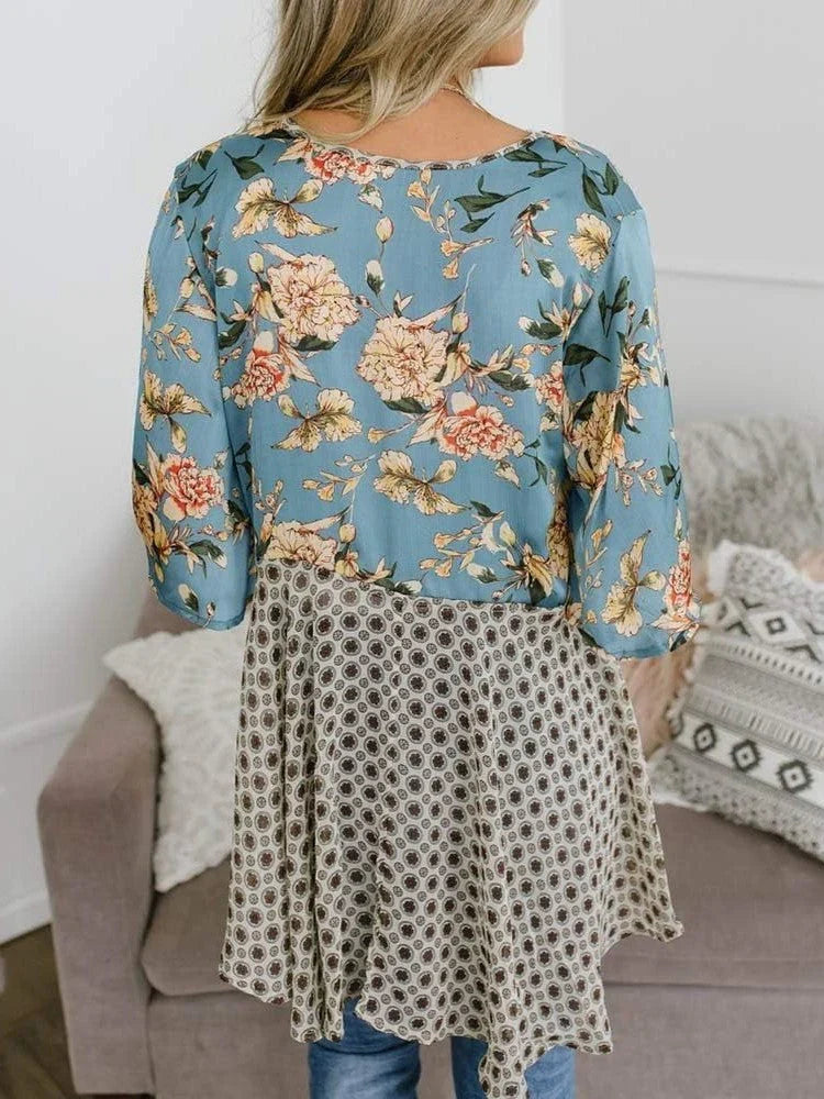 BloomBreeze – Floral Kimono Flowy Boho Cover Up