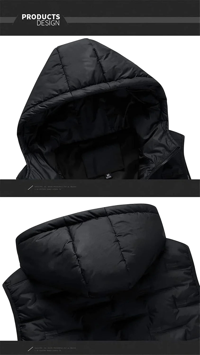 ArcticVail – Men’s Slim-Fit Hooded Zip Waistcoat