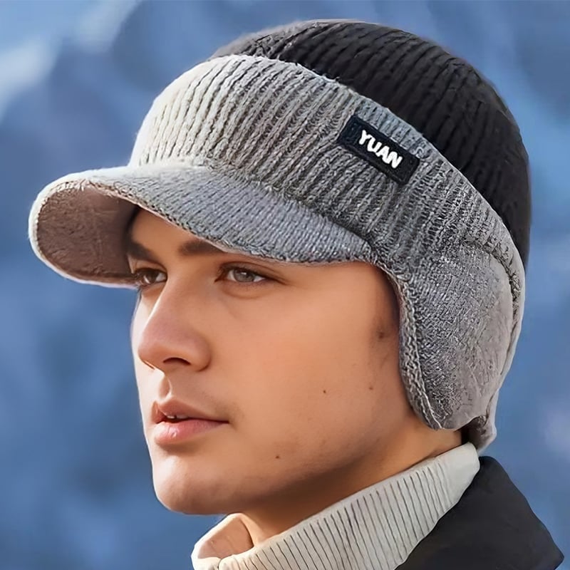 FrostFlex - Stretch Fit Windproof Winter Hat with Visor