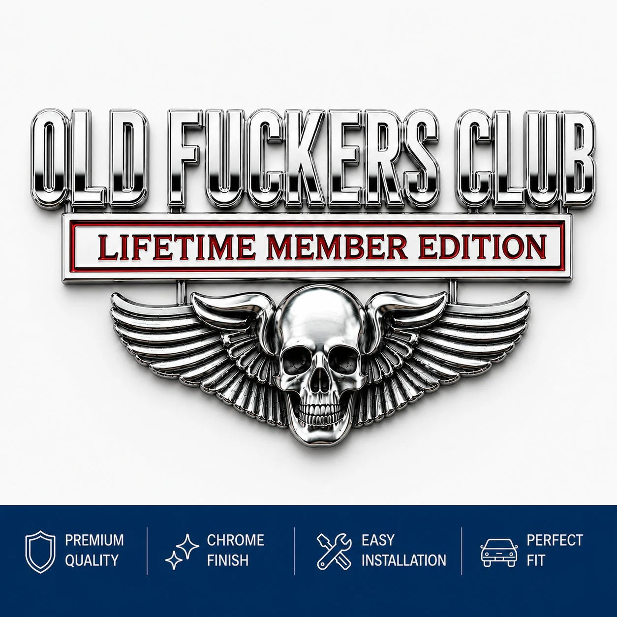 RoadLegend – Lifetime Member Metal Car Emblem