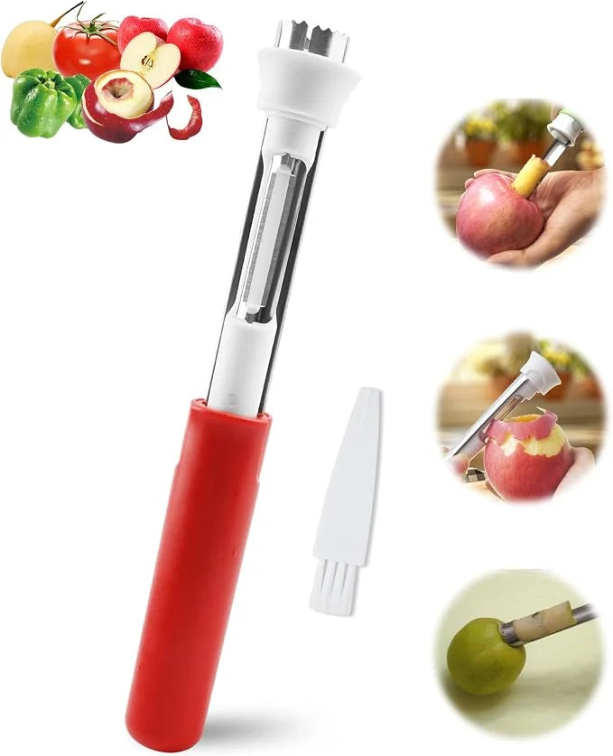 AppleEase | 2-in-1 Apple Corer & Peeler