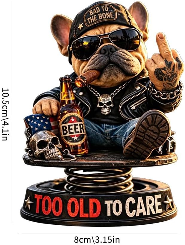 DashMood – “Too Old To Care” Dashboard Bobblehead