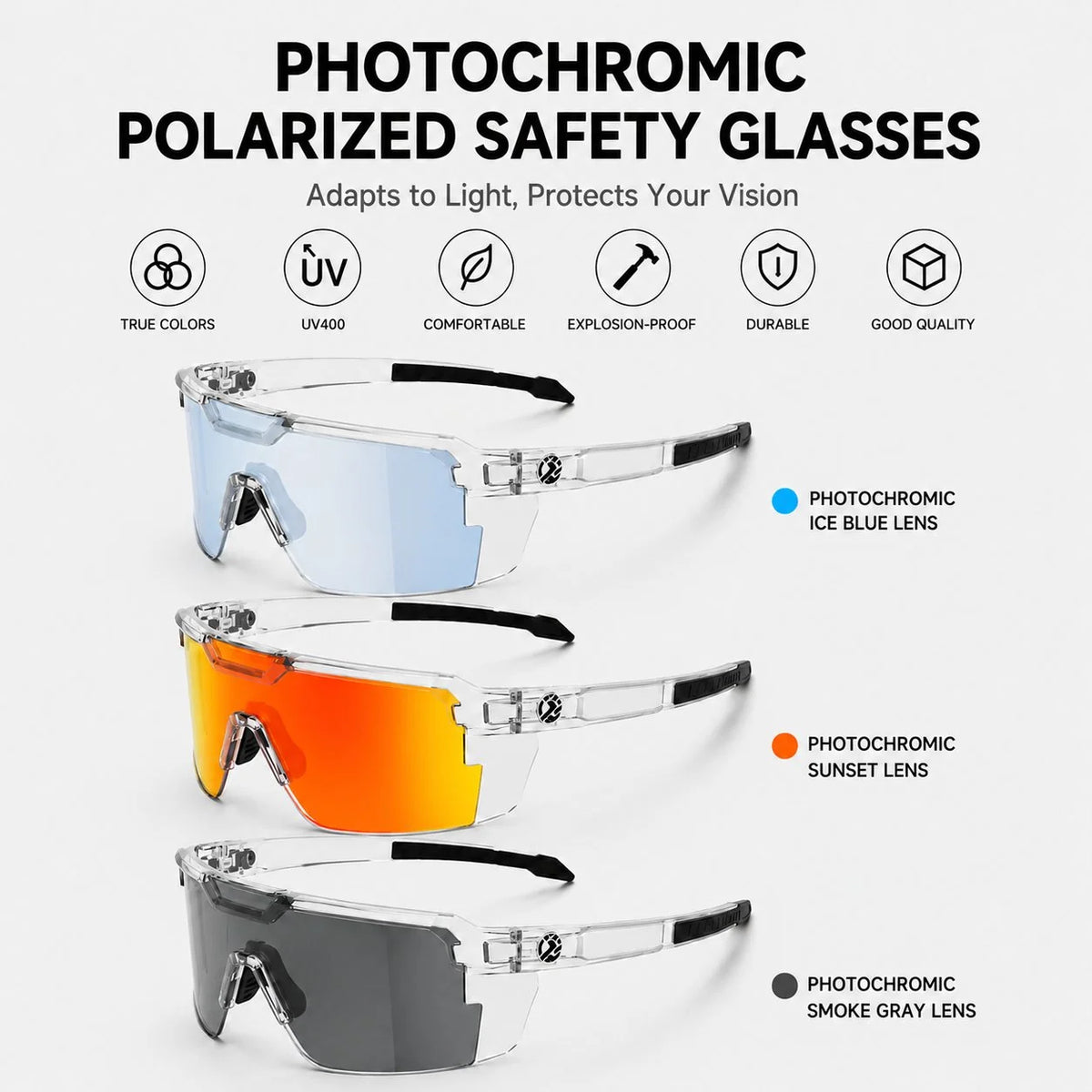 SkyShield – UV400 Adaptive Safety Glasses
