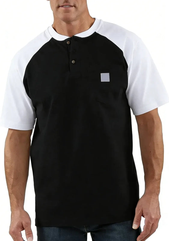 StyleFusion – Premium Color Block Casual Shirt