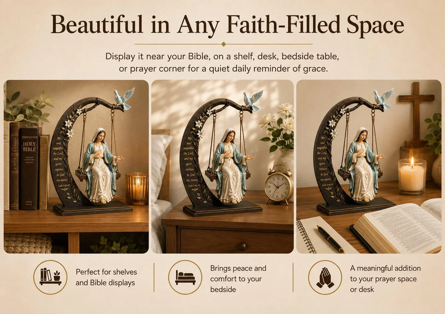 FaithGrace – Christian Jesus Swing Table Ornament