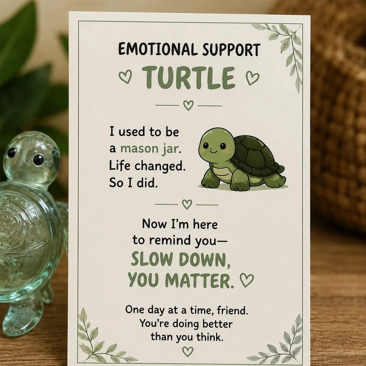 GentleHeart – Emotional Support Glass Keepsake