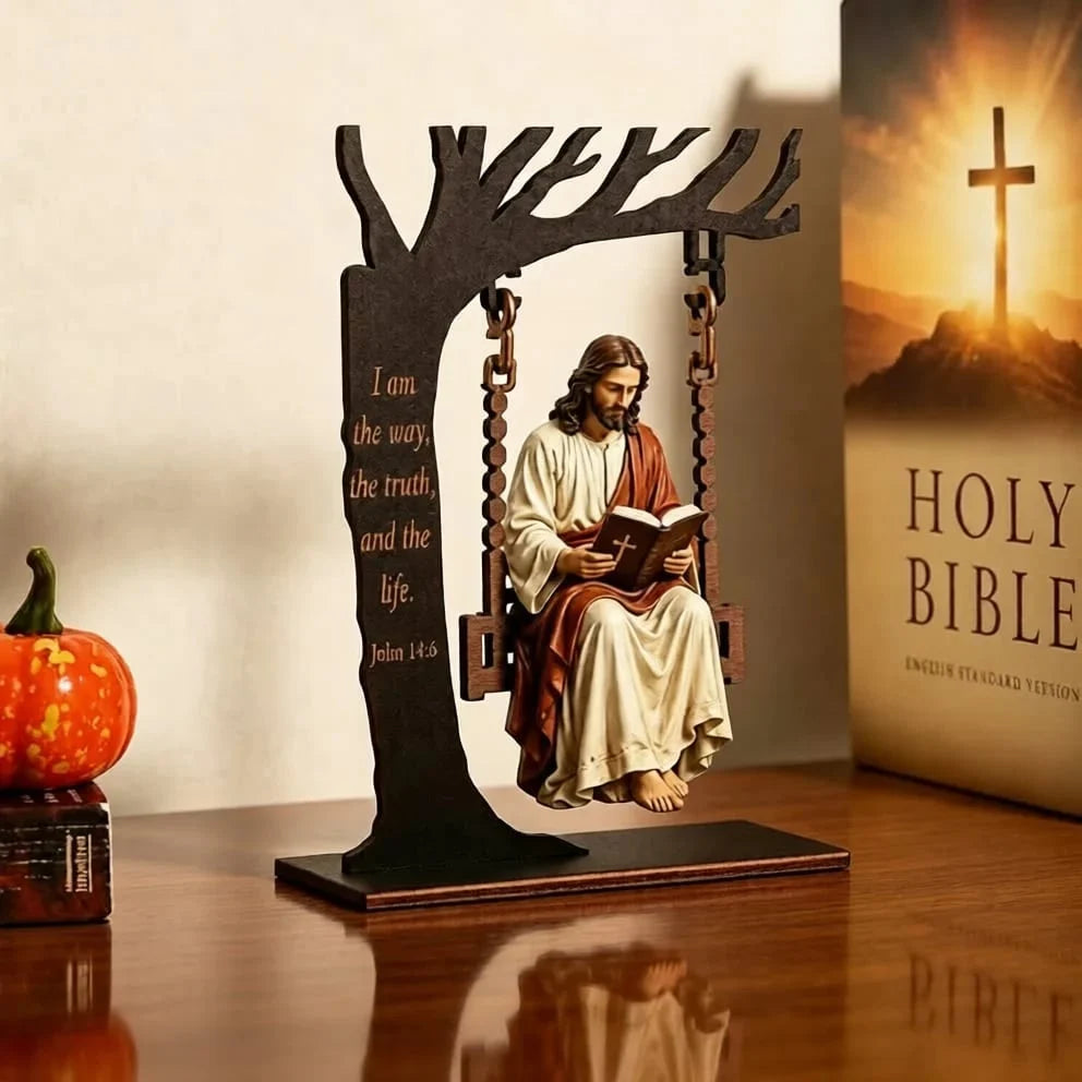 FaithGrace – Christian Jesus Swing Table Ornament