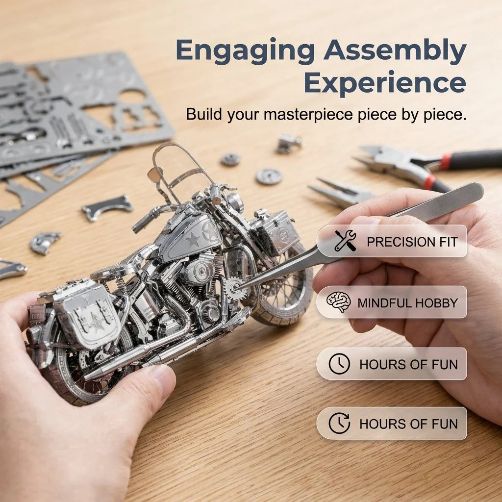 MotoCraft – 3D Metal Motorcycle Assembly Puzzle