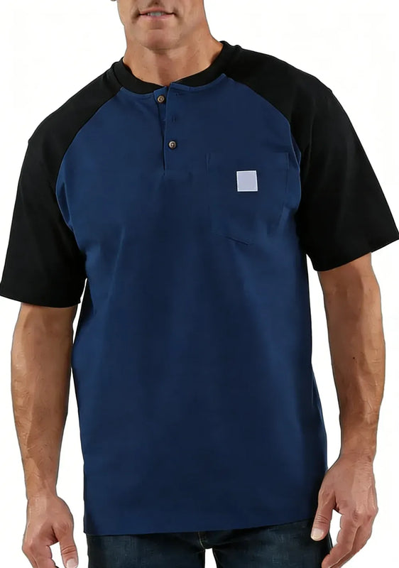 StyleFusion – Premium Color Block Casual Shirt