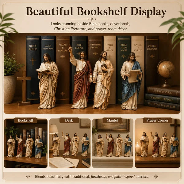 GraceKeep – Inspirational Jesus Figurine Display Set