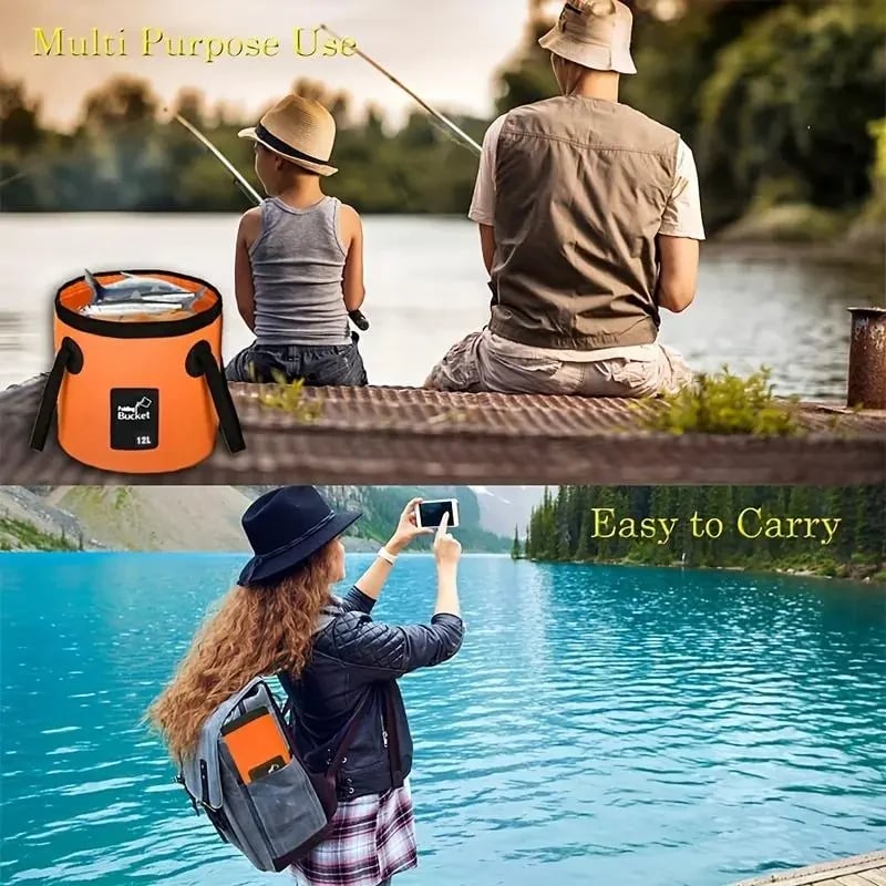 AquaFold – Portable Foldable Outdoor Water Bucket