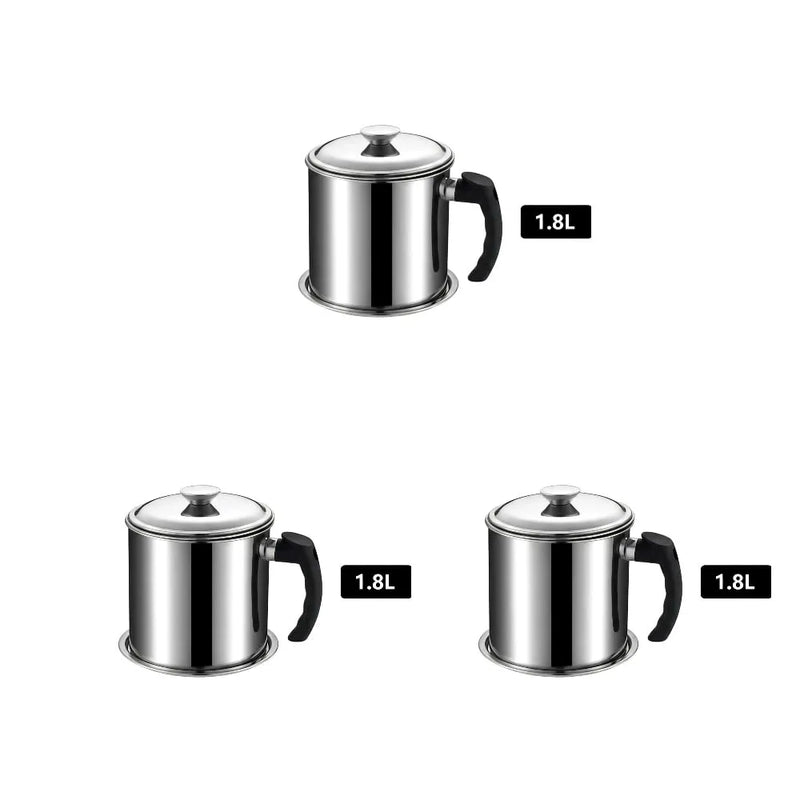 PurePour – Stainless Steel Oil Strainer Pot