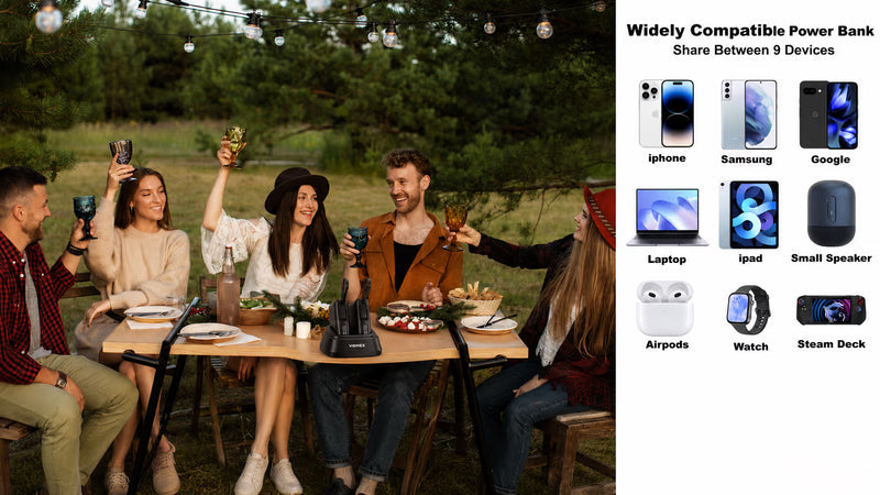 PowerNest – 10000mAh Portable Charger with Dock