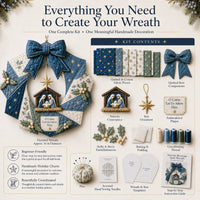 ChristmasCraft – Festive Fabric Wreath Making Kit