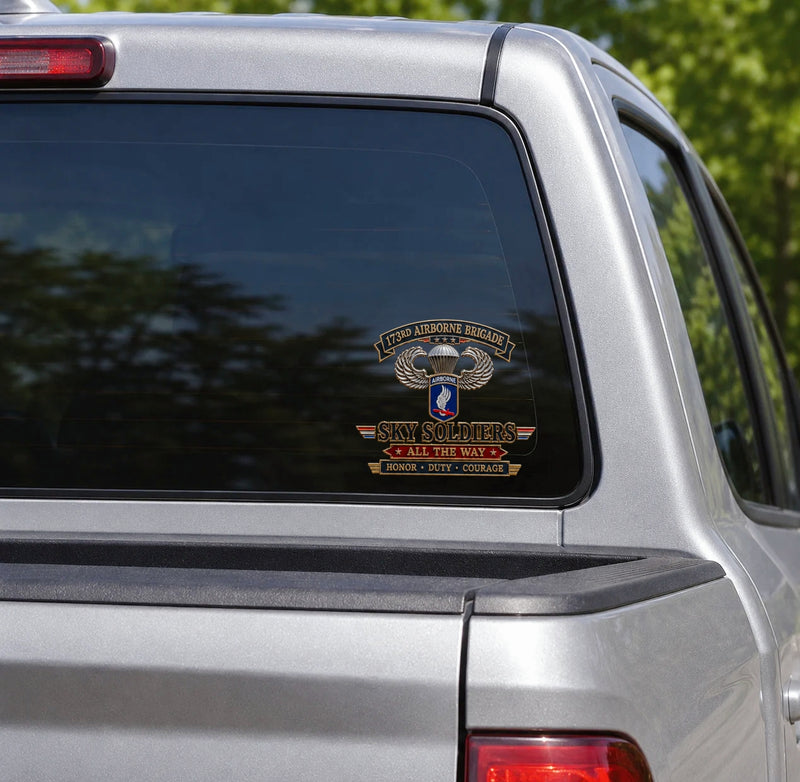 SkyForce – 173rd Airborne Brigade Metal Car Emblem