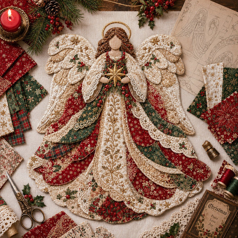 CozyStitch – Christmas Patchwork DIY Decor Kit