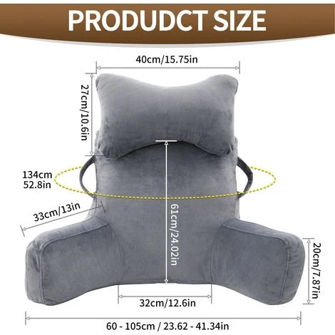 ComfortLuxe – Premium Reading & Relaxation Support Pillow