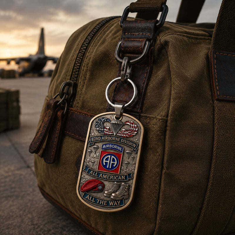 LegacyDrop – Premium Airborne Military Tribute Keychain