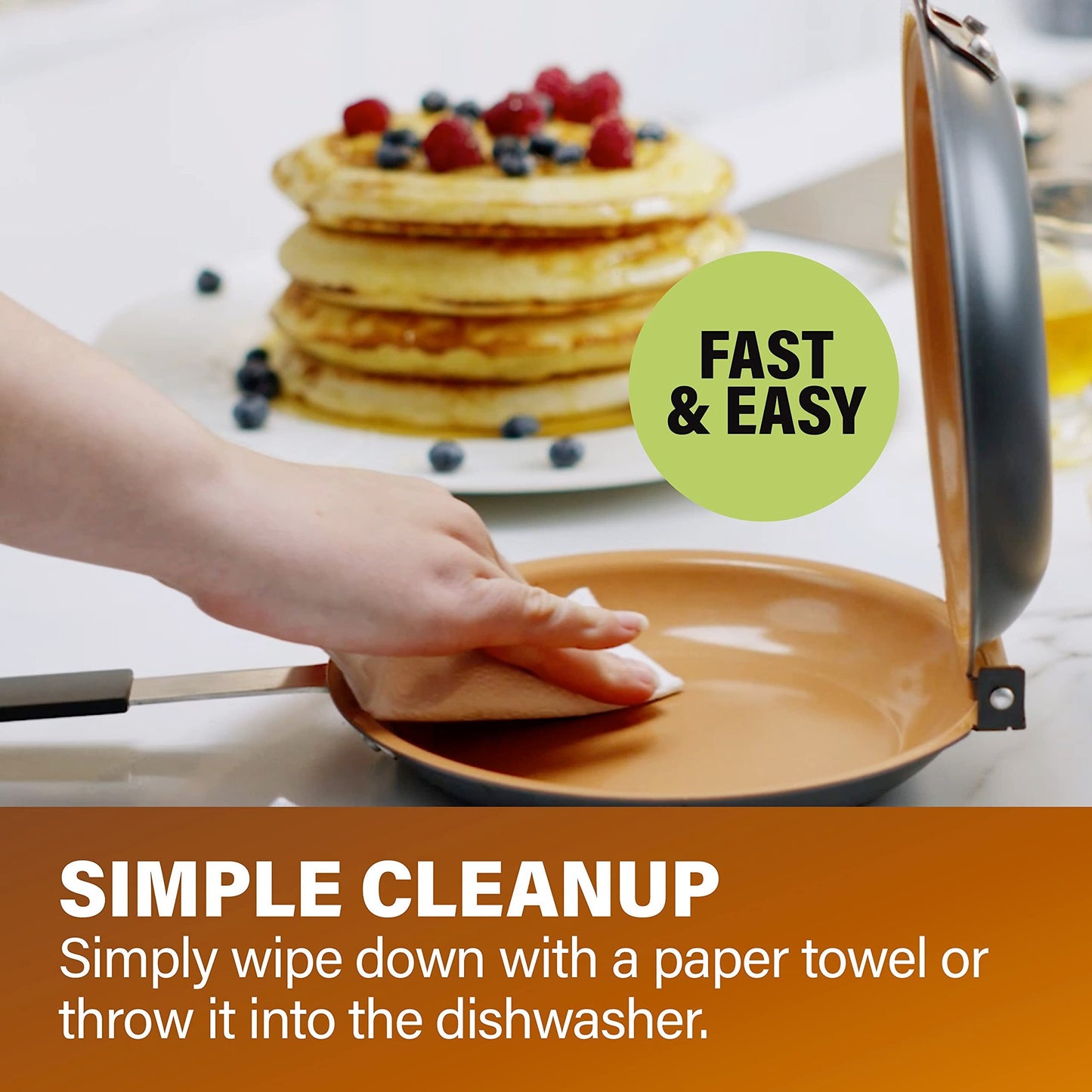 💕 DOUBLE SIDED NON-STICK FRYING PAN