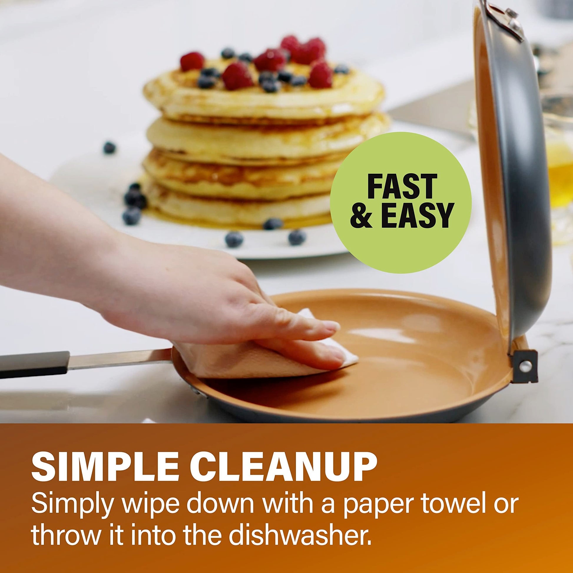 💕 DOUBLE SIDED NON-STICK FRYING PAN